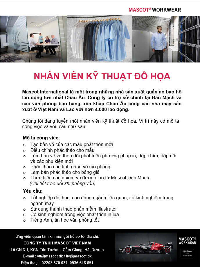 TUYỂN DỤNG NHÂN VIÊN KỸ THUẬT ĐỒ HỌA